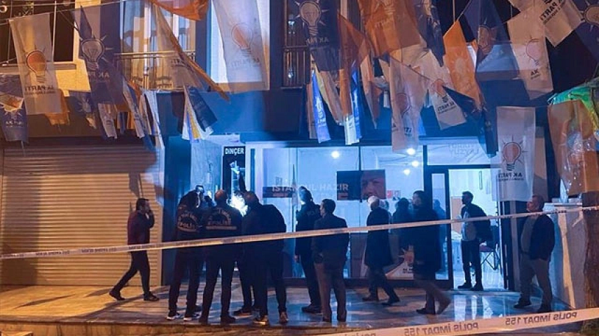 AK Parti seçim irtibat bürosuna saldırıya ilişkin 2 gözaltı