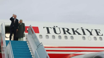 Cumhurbaşkanı Erdoğan, KKTC’den Azerbaycan’a hareket etti
