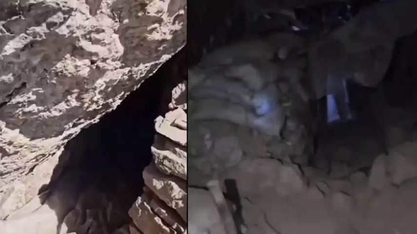 Irak’ın kuzeyinde teröristlere ait çok katlı mağara ele geçirildi