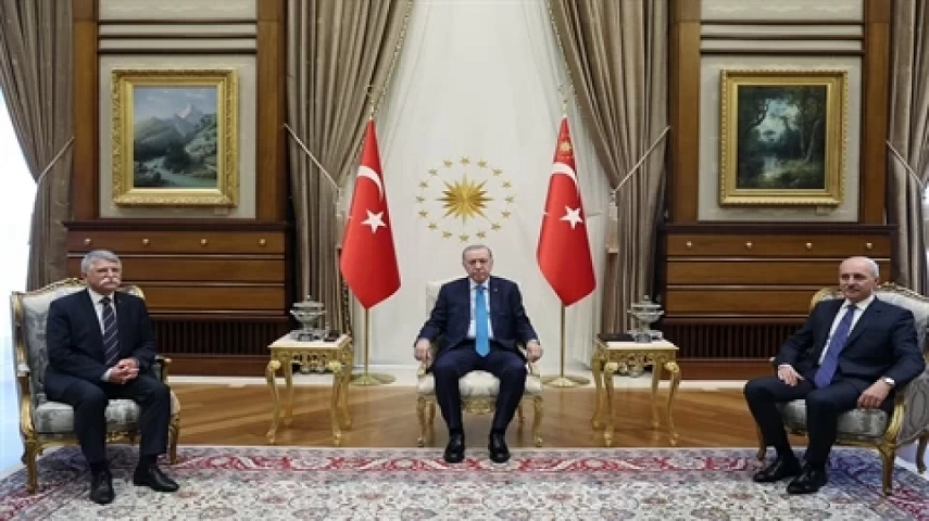 Cumhurbaşkanı Erdoğan, TBMM Başkanı Kurtulmuş’u kabul etti